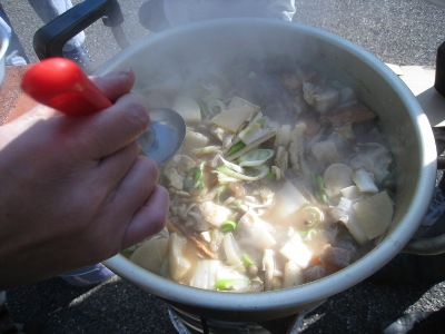 絶品！ 猪肉入り芋煮