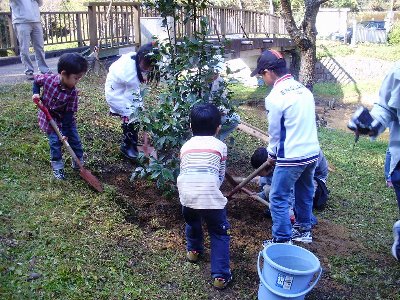 子ども達もお手伝い