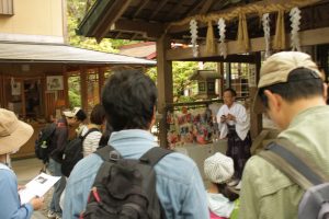 伏見神宝神社で中田宮司からのお話